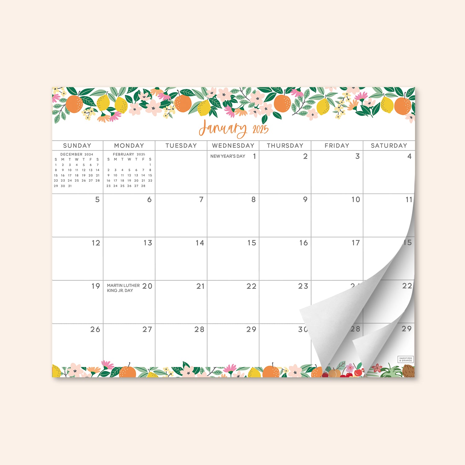 Fruity Refrigerator Calendar