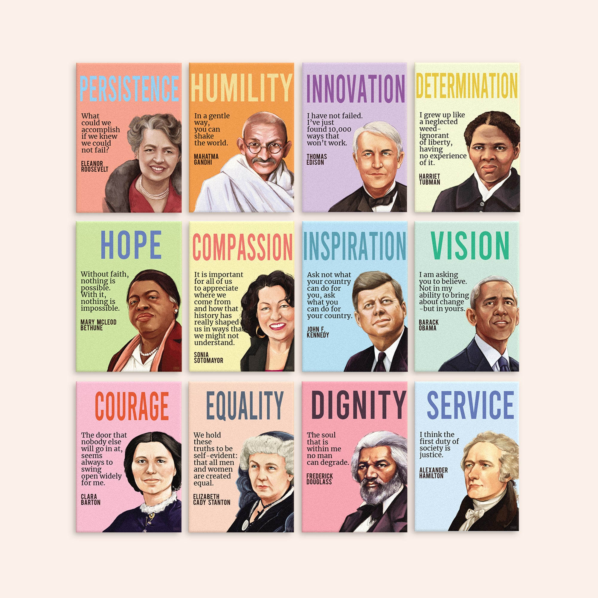 Set of 24 Historical Figures Notebooks