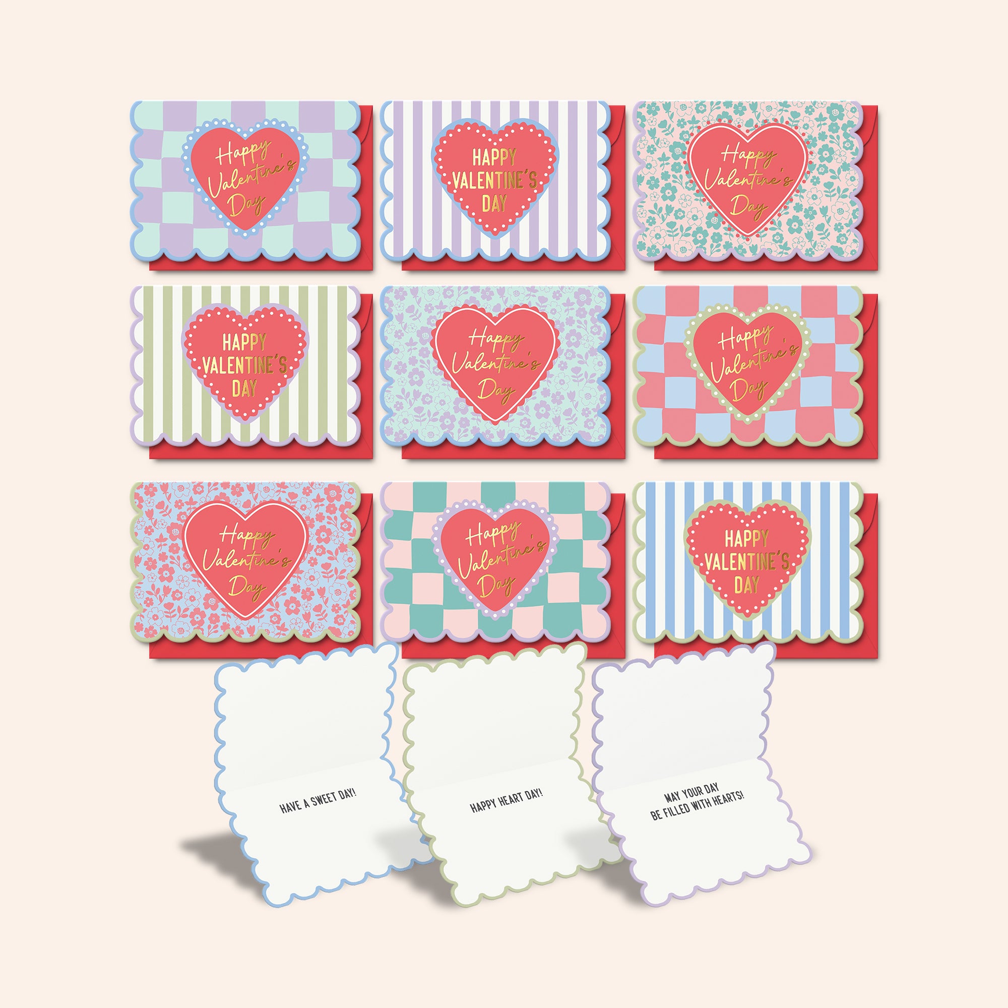 Mini Valentine's Day Cards | Set of 36