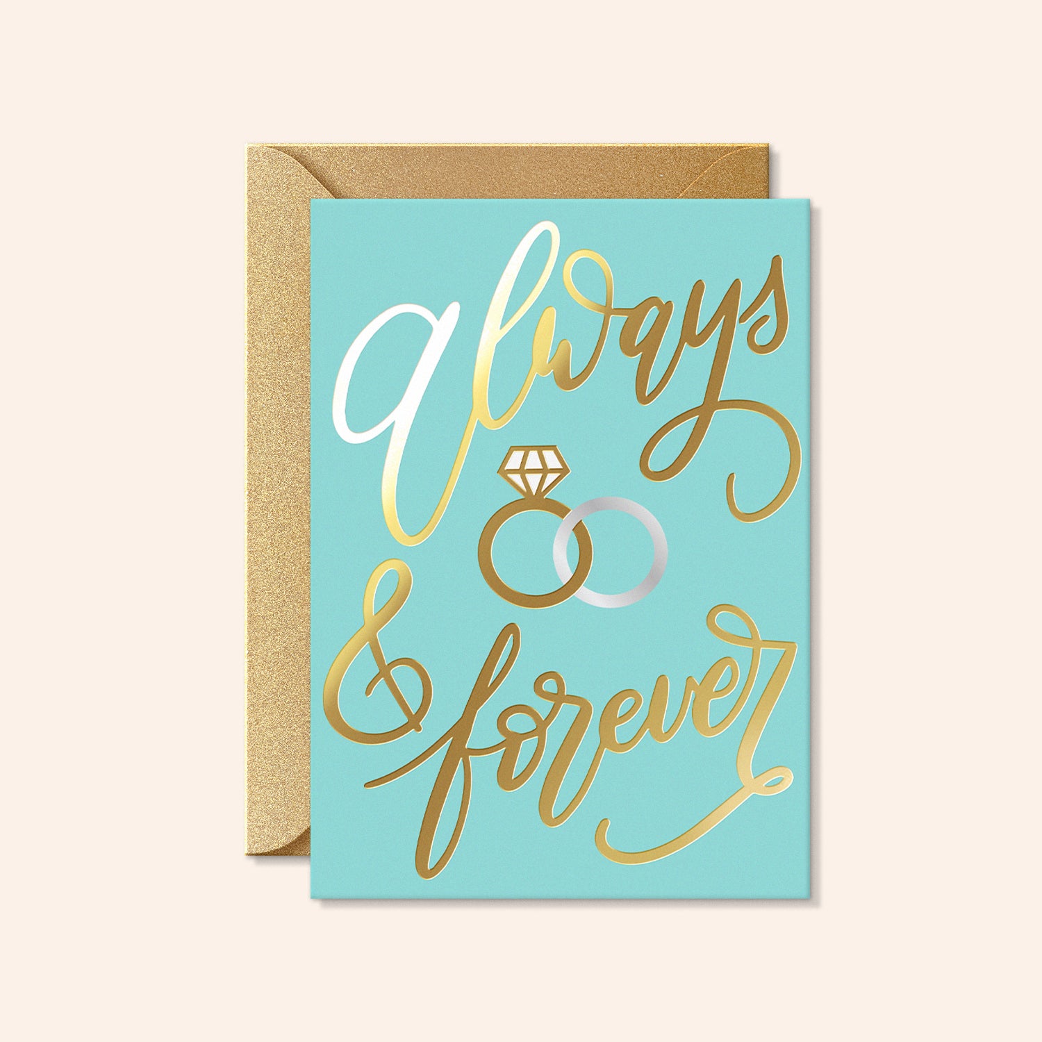 Always & Forever Engagement and Wedding Card