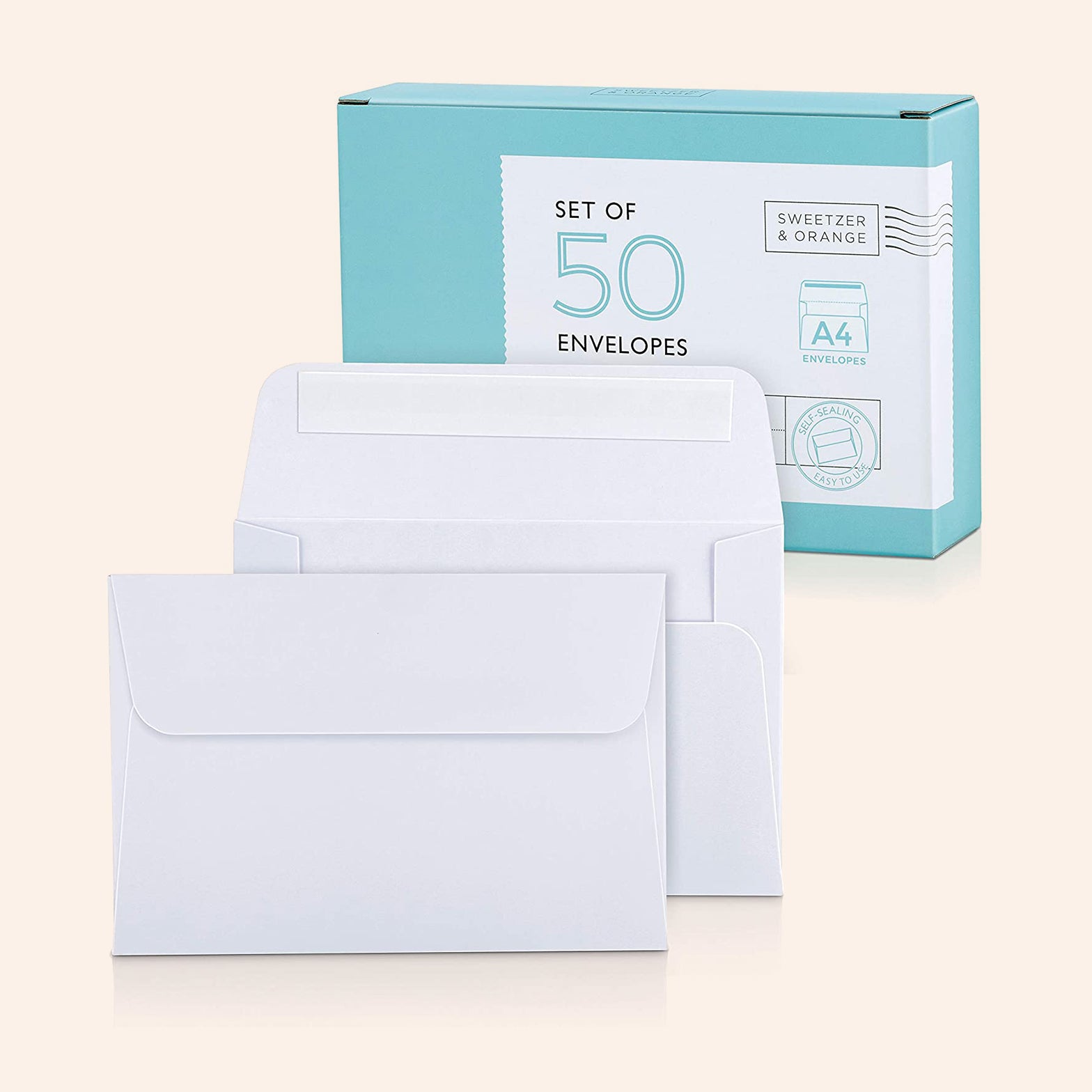 White A4 Envelopes | Set of 50