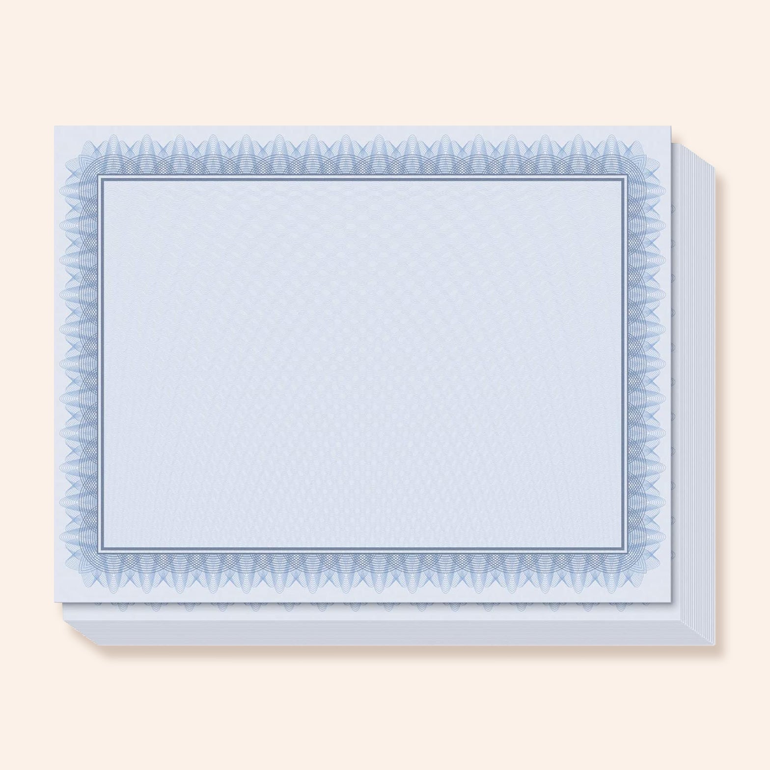 Blue Border Award Certificates | Set of 100
