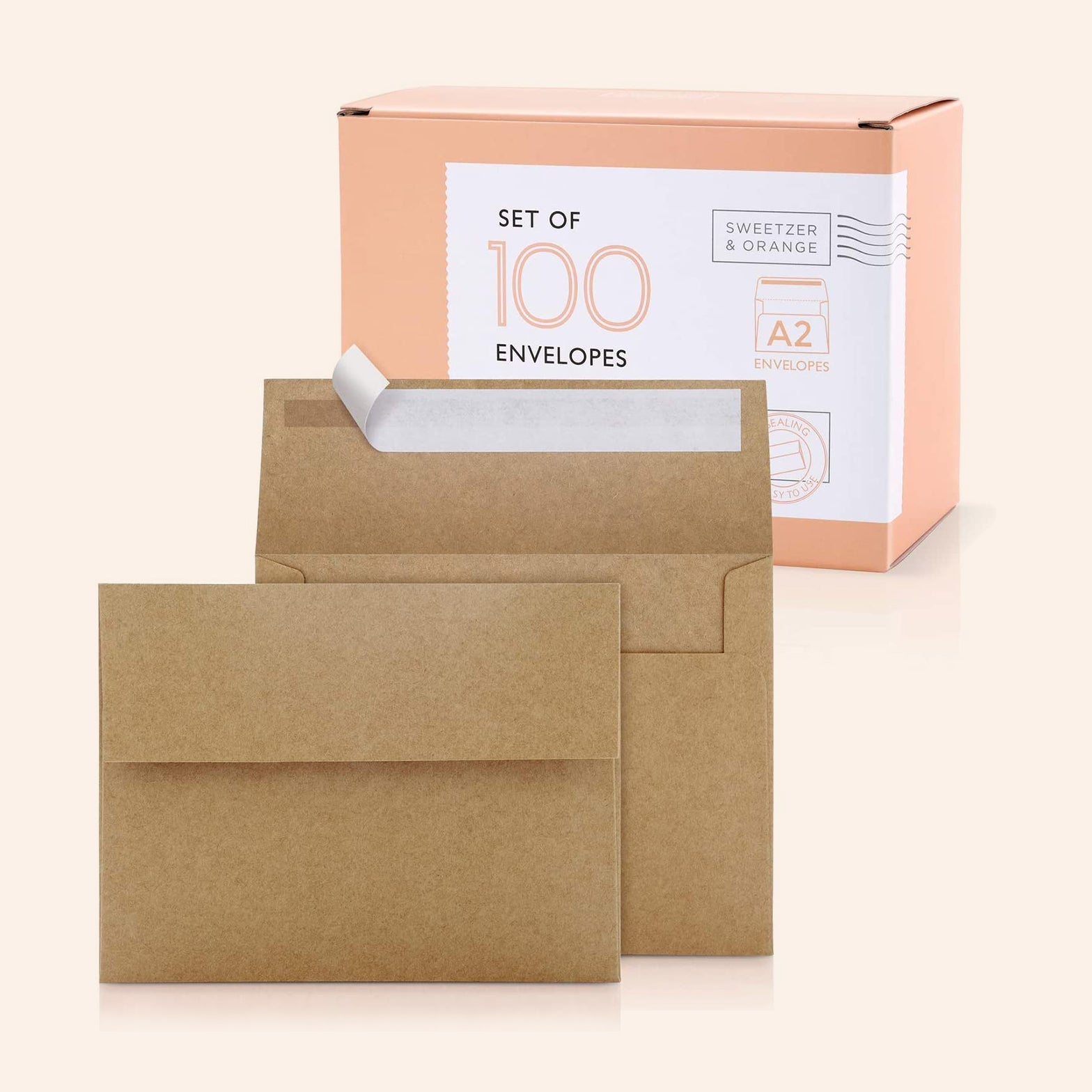 Kraft A2 Envelopes | Set of 100