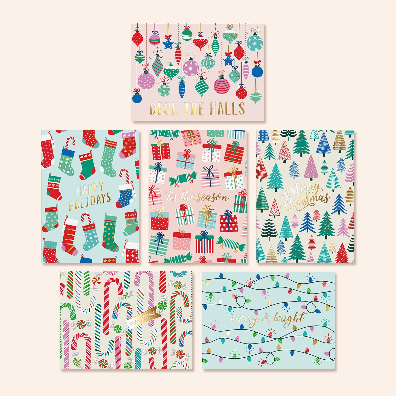 Pattern Christmas Cards | Set of 24