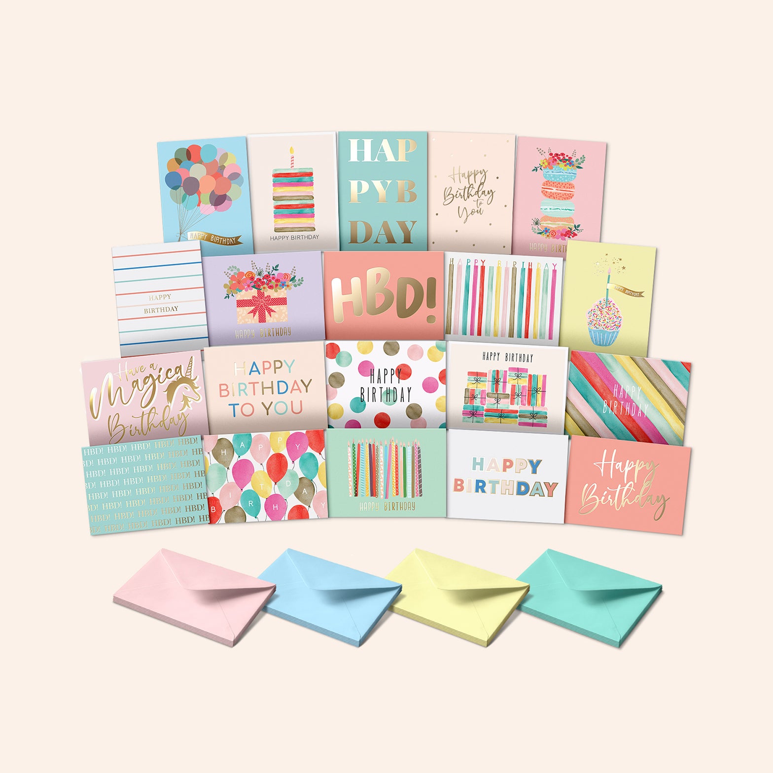 Birthday Card Assortment | Set of 20